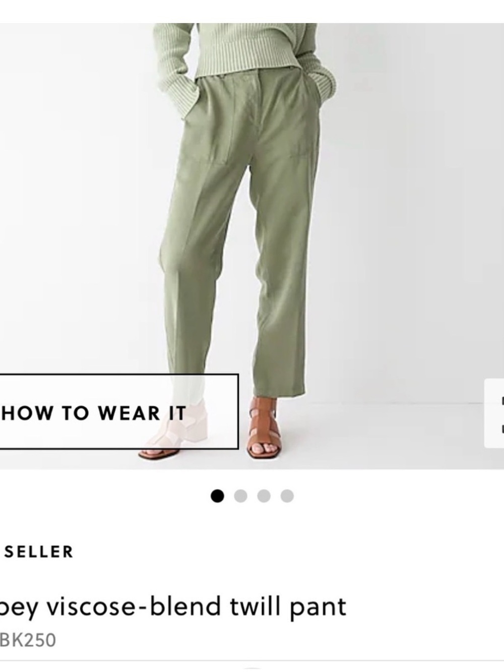 J. Crew Drapey Twill Pant